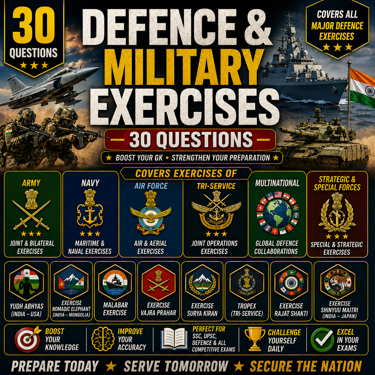 Defence & Military Exercises Quiz